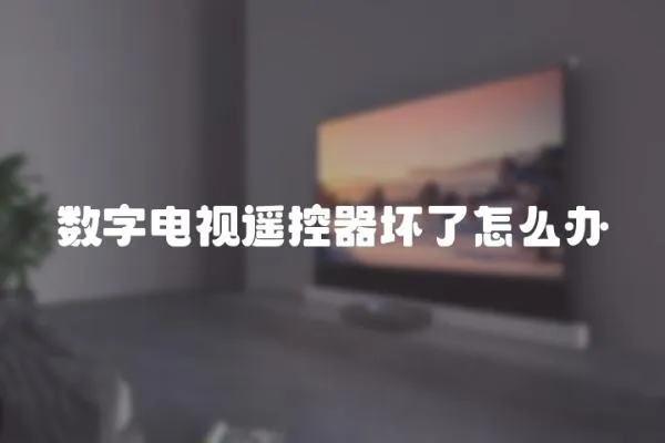 數字電視遙控器壞了怎么辦