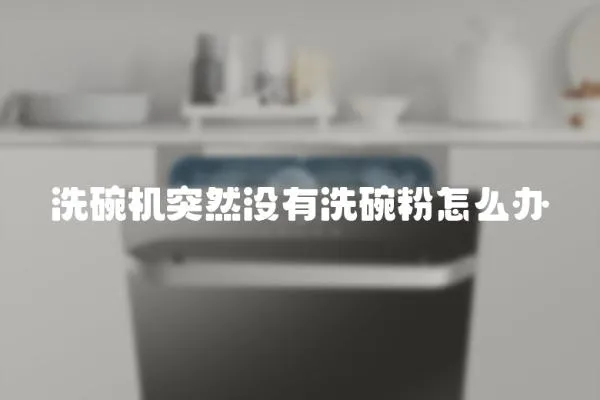 洗碗機(jī)突然沒(méi)有洗碗粉怎么辦