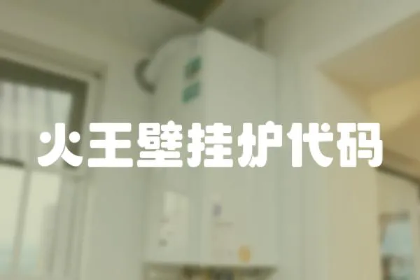 火王壁掛爐代碼