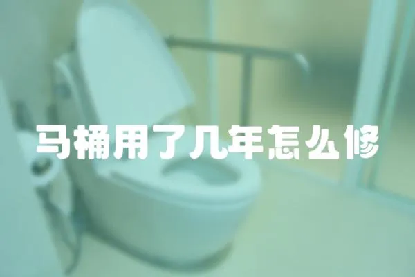馬桶用了幾年怎么修