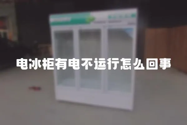 電冰柜有電不運行怎么回事