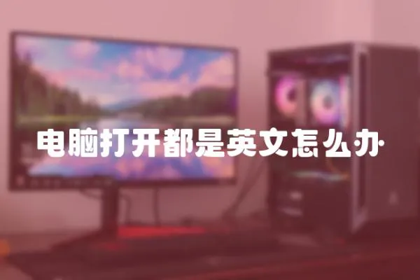 電腦打開都是英文怎么辦