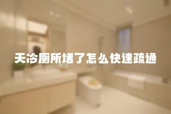 天冷廁所堵了怎么快速疏通