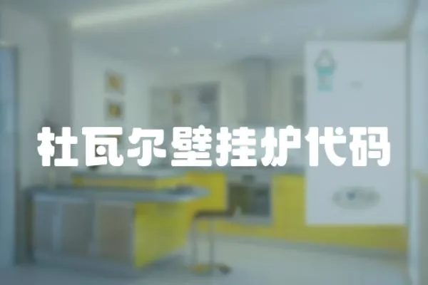 杜瓦爾壁掛爐代碼