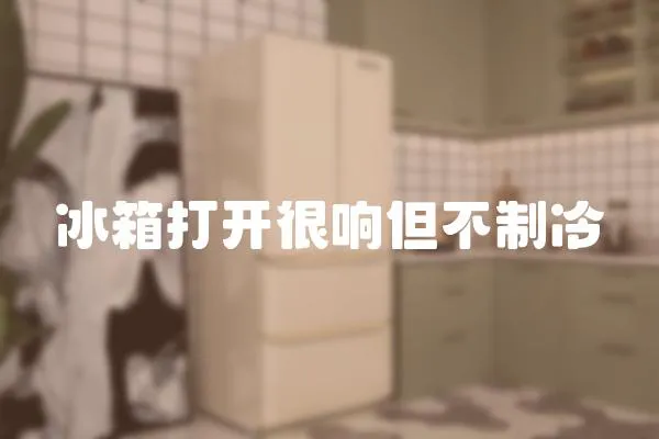 冰箱打開很響但不制冷