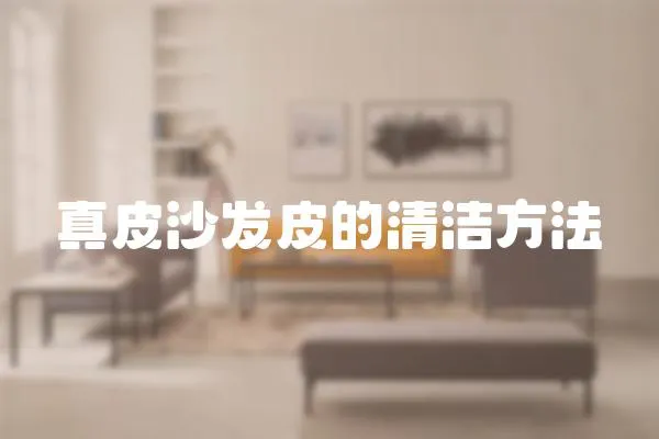 真皮沙發皮的清潔方法