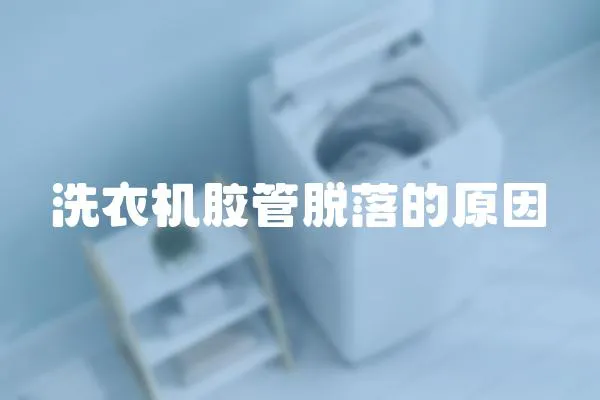 洗衣機(jī)膠管脫落的原因