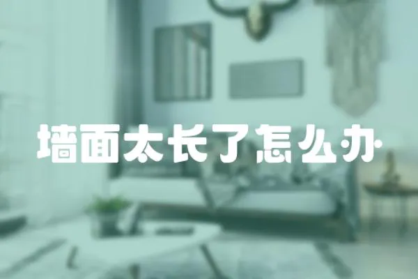 墻面太長了怎么辦