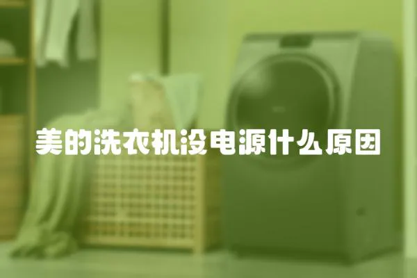 美的洗衣機沒電源什么原因
