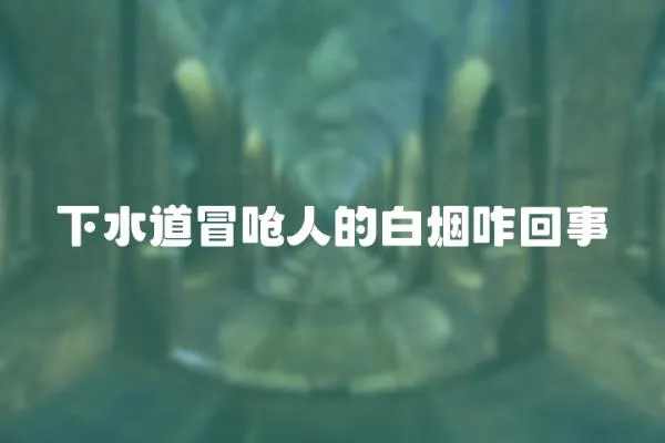 下水道冒嗆人的白煙咋回事