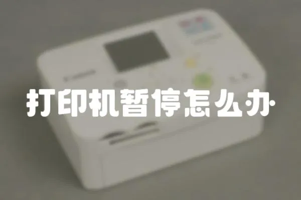 打印機暫停怎么辦