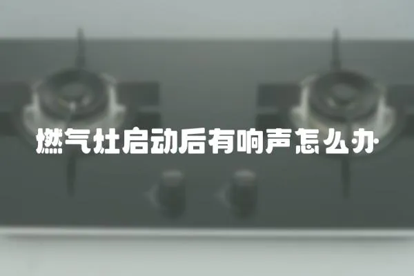 燃氣灶啟動后有響聲怎么辦