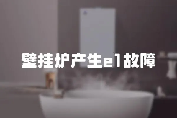壁掛爐產生e1故障