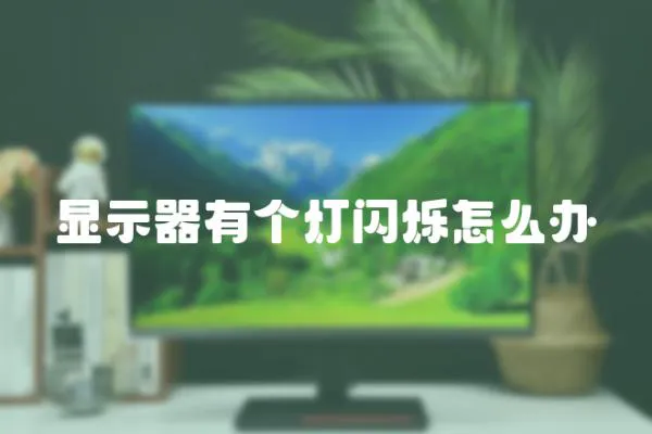 顯示器有個燈閃爍怎么辦