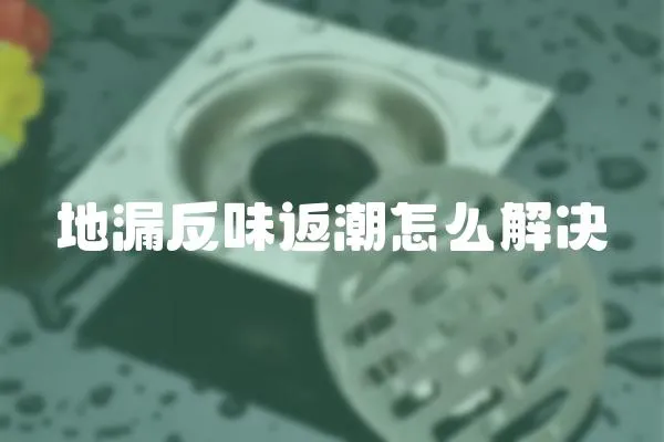 地漏反味返潮怎么解決