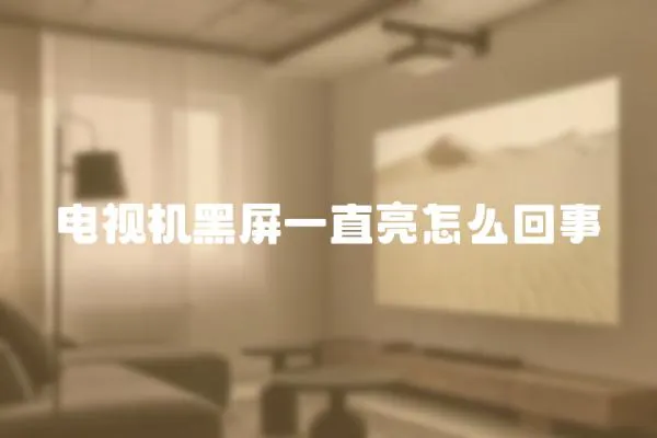 電視機黑屏一直亮怎么回事