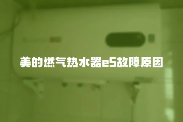 美的燃氣熱水器e5故障原因