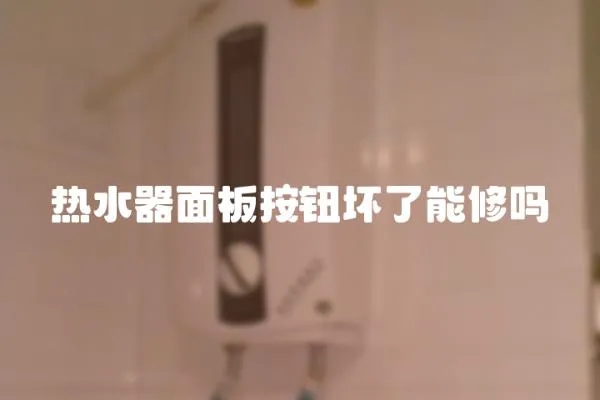 熱水器面板按鈕壞了能修嗎