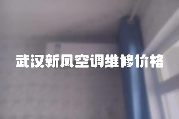 武漢新風空調維修價格