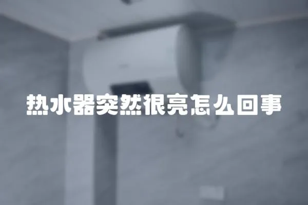 熱水器突然很亮怎么回事