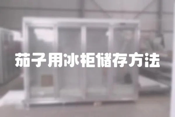 茄子用冰柜儲存方法