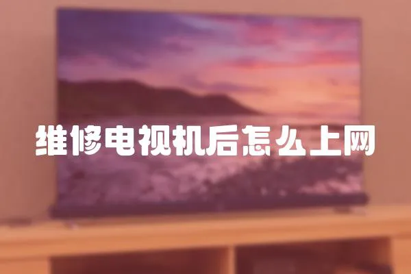 維修電視機后怎么上網