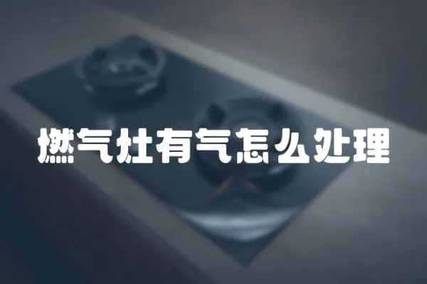 燃氣灶有氣怎么處理
