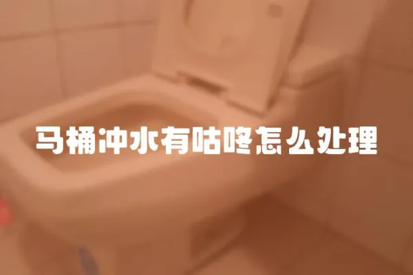 馬桶沖水有咕咚怎么處理