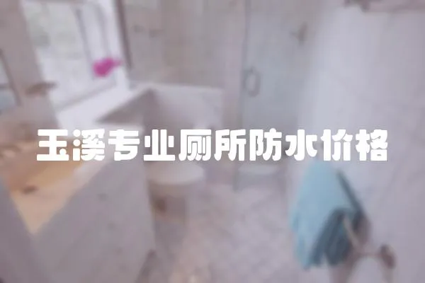 玉溪專業廁所防水價格