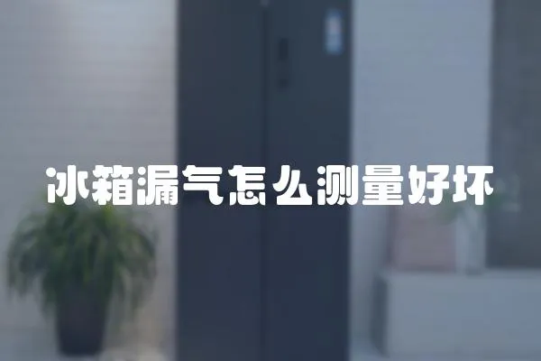 冰箱漏氣怎么測量好壞