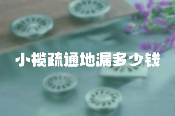 小欖疏通地漏多少錢