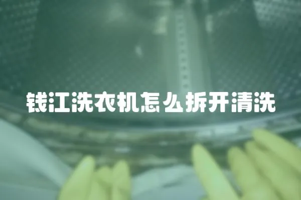 錢江洗衣機怎么拆開清洗