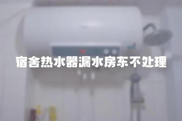 宿舍熱水器漏水房東不處理