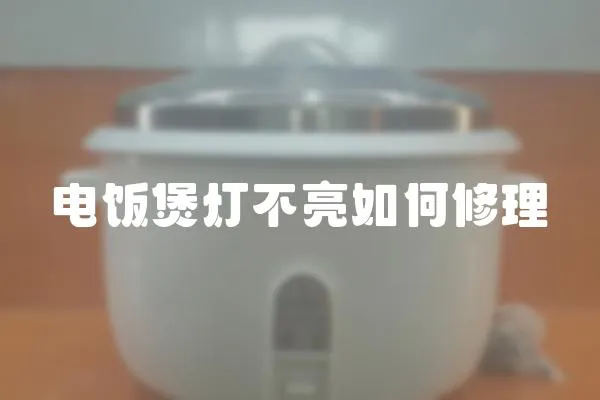 電飯煲燈不亮如何修理