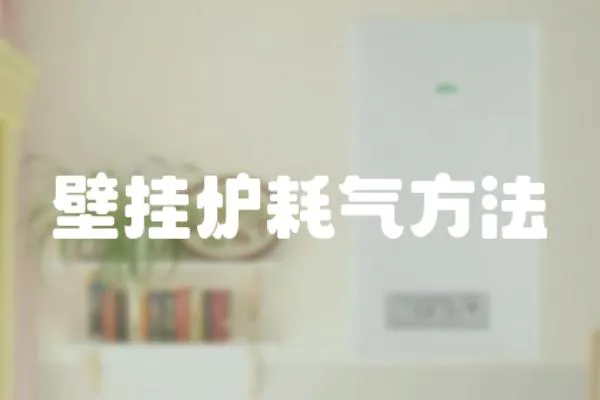 壁掛爐耗氣方法