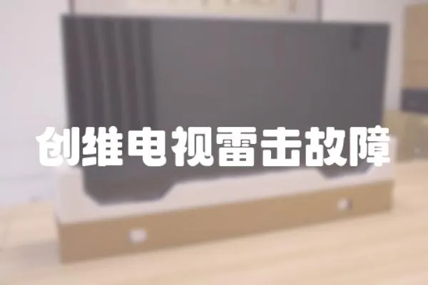 創維電視雷擊故障