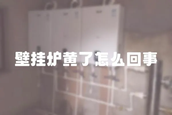 壁掛爐黃了怎么回事