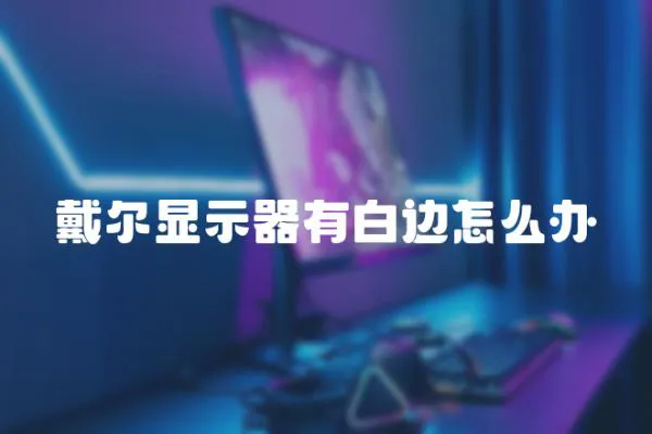 戴爾顯示器有白邊怎么辦