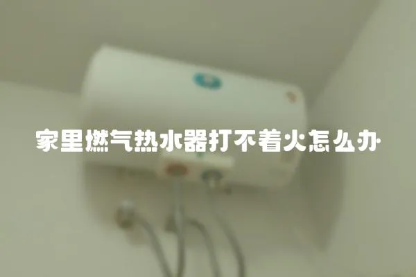 家里燃氣熱水器打不著火怎么辦
