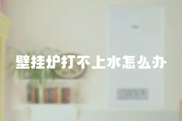壁掛爐打不上水怎么辦