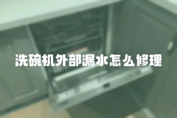 洗碗機外部漏水怎么修理