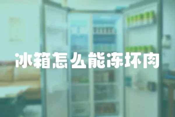 冰箱怎么能凍壞肉