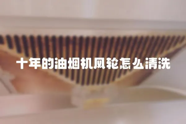 十年的油煙機風輪怎么清洗