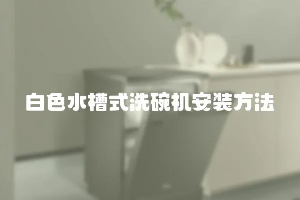 白色水槽式洗碗機安裝方法