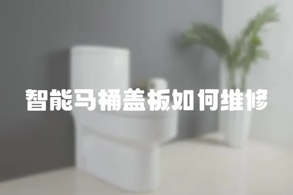 智能马桶盖板如何维修