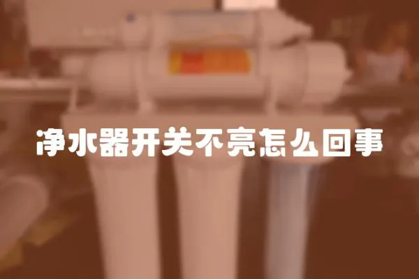 凈水器開關不亮怎么回事