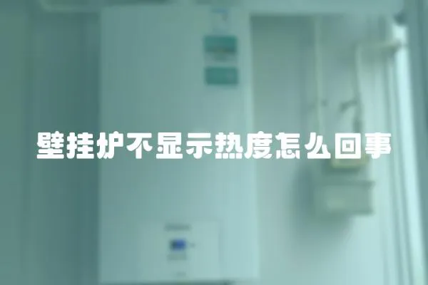 壁掛爐不顯示熱度怎么回事