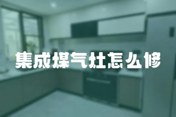 集成煤氣灶怎么修