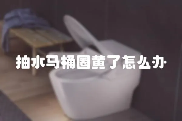 抽水馬桶圈黃了怎么辦