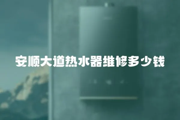 安順大道熱水器維修多少錢